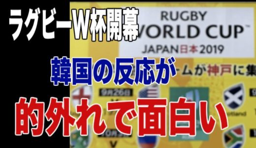 ラグビーワールドカップ 韓国の反応