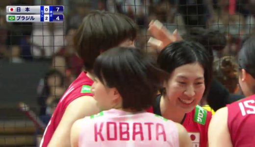 【フジテレビ公式☆ワールドカップバレー2019】9/24(火)［女子］第8戦 ＜日本vsブラジル･第3セット＞ダイジェスト