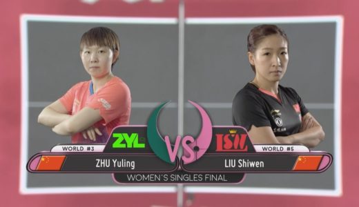 女子ワールドカップ2019 決勝 朱雨玲vs劉詩雯