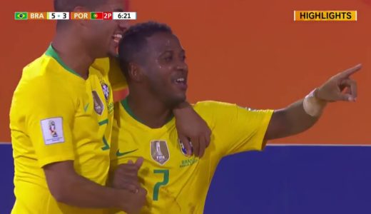 【ハイライト】ブラジル vs. ポルトガル　FIFA ビーチサッカー ワールドカップ パラグアイ 2019 グループD