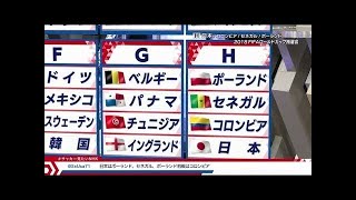 2018サッカーロシアワールドカップ抽選対戦国分析「グループH初戦コロンビア・2戦目セネガル・3戦目ポーランドに決まる」