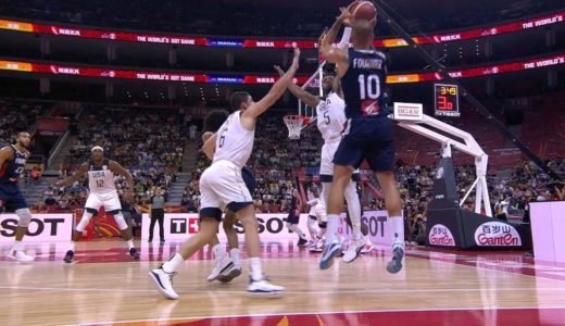 【FIBA W杯ハイライト】アメリカ vs フランス（準々決勝：2019.9.11）