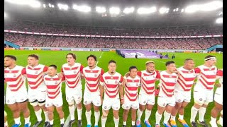 〈 360°映像 〉 涙する選手も。日本代表国歌斉唱【ラグビーワールドカップ】