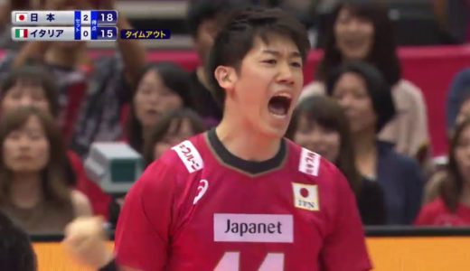 【フジテレビ公式☆ワールドカップバレー2019】10/1(火)［男子］開幕戦 ＜日本vsイタリア･第3セット＞ダイジェスト