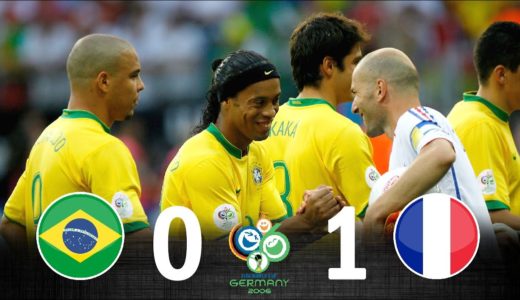 【伝説の試合】2006 W杯 ブラジルvsフランス   ロナウジーニョ、ロナウド、カカ vs ジダン、アンリ