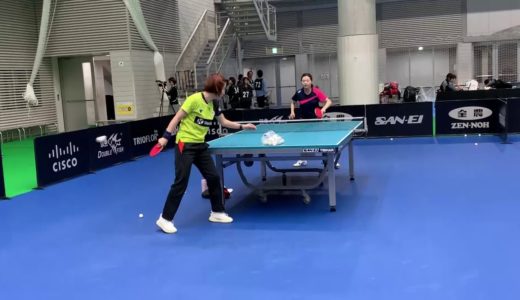 女子韓国代表 チェ・ヒョジュ 練習風景｜卓球ワールドカップ団体戦2019