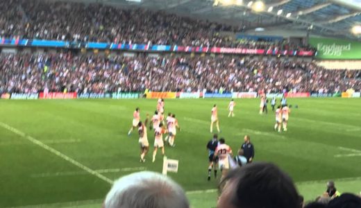 ラグビーワールドカップ2015 日本 vs 南アフリカ 勝利の瞬間（現地） Rugby world cup 2015 Japan vs South Africa at the stadium