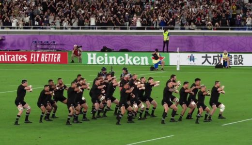 オールブラックスのハカ（War Cry）　ラグビーワールドカップ 2019 NZL vs RSA