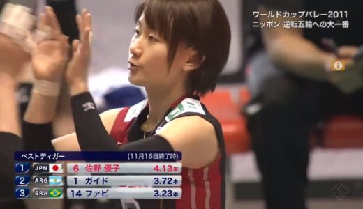 佐野優子 竹下佳江｜2011 ワールドカップ｜日本 X ドイツ｜FIVB World Cup｜JPN X GER【 Yuko Sano 】2011