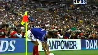 ジダン　ヘッド2発　1998年ワールドカップ決勝　フランスvsブラジル