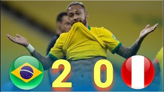 【サッカー ハイライト】ブラジル 対 ペルー │ ワールドカップ予選最新  2021年9月10日
