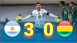 【サッカー ハイライト】アルゼンチン ボリビア│メッシハットトリック│ ワールドカップ予選最新  2021年9月10日