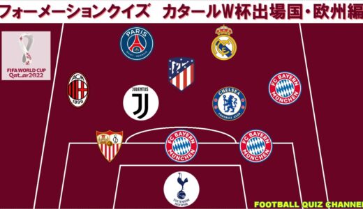 【サッカークイズ】どこのチーム？【2022カタールワールドカップ 出場国・ヨーロッパ編】