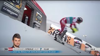 【魂の滑り！J.シトローツ 優勝！】アルペンスキー FIS ワールドカップ 2021/22 男子 スラロームアーデルボーデン／スイス(1/9)