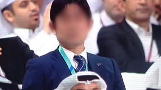 2022 ワールドカップ抽選 森保一が強張る (FIFA World Cup Qatar 2022 Final Draw) Spain , Germany , Japan , PO2