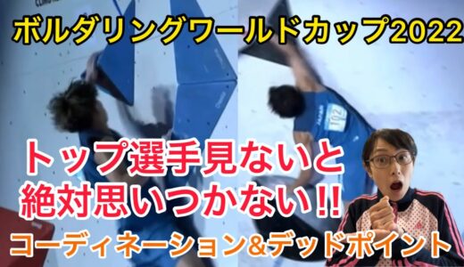 NHK講師がボルダリングワールドカップをめっちゃわかりやすく深堀り解説！コーディネーション&デッドポイント　#ボルダリング  #クライミング  #スポーツクライミング