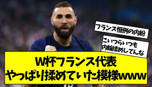 W杯準優勝のフランス代表、やっぱり内紛が起きていた模様www