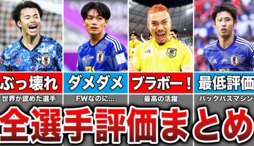 【最高評価は...?】W杯終了後の日本代表26名をランク付けしてみた