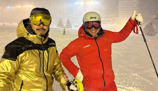 ワールドカップメダリストのレジェンドスキーヤー岡部哲也さんと一緒にSKIを滑ってきました❄️⛷❄️⛷❄️ワンポイントレッスンあり‼️
