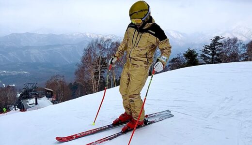 ワールドカップ選手用のとんでもないスキー板がSHOに届いたので滑ってきた❄️⛷❄️