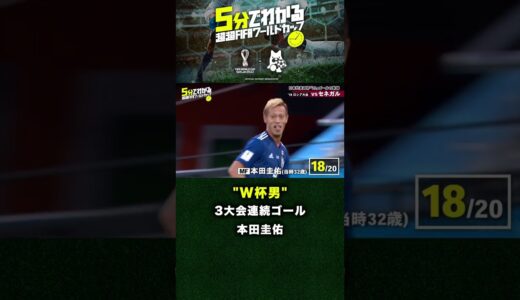 【W杯男】”3大会連続ゴール”本田圭佑 #shorts #abemaでfifaワールドカップ #fifaワールドカップ全試合無料生中継