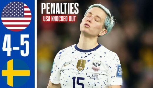 USWNT vs Sweden 4-5 (Penalties 4-5) – All Goals & Extended Highlights – Women World Cup 2023