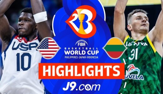 USA 🇺🇸 vs Lithuania 🇱🇹 | J9 Highlights | FIBA Basketball World Cup 2023