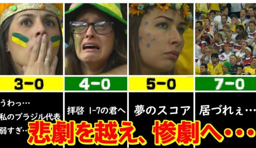 日本語実況で見る「ミネイロンの惨劇」　2014W杯 準決勝 ブラジル vs ドイツ